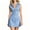 Light Blue, variant on Guluxicc Women's Denim Mini Dress Sleeveless Button Down V Neck Summer Jean Dresses