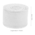 thumbnail image 3 of LOLIPPYY 4 Rolls Burlap Wired Ribbon White Linen Fabric Ribbon for Christmas Wreaths Craft Projects Holiday Decorations and Wrapping, 3 of 7
