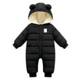 thumbnail image 4 of PINQI Baby Dress Snowsuit Baby Winter Warm Hooded Thick Down Jumpsuit Romper Jacket Long Sleeve Overcoat for Boys and Girls, 4 of 8