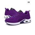 thumbnail image 3 of Qarigey 1 par de zapatillas deportivas transpirables para mujer, zapatillas deportivas para caminar, calzado para hacer ejercicio de Calzado Púrpura/35, 3 of 6
