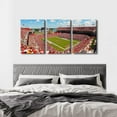 thumbnail image 3 of 3 Panel Denver Canvas Wall Art American Soccer Prints Sports Artwork Wall Decor Stadium Picture Canvas Art for Bedroom Living Room Broncos Stadium Paintings Posters Framed Ready to Hang (42"Wx20"H), 3 of 5