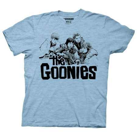 - The Goonies - Group at the Lighthouse Apparel T-Shirt - Blue