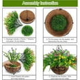 thumbnail image 2 of Outdoor artificial hanging plants, flower baskets, rosewood trees, fake plastic greening, starry sky plants, suitable for indoor gardens, porch window frames, home corridor decoration, 2 of 7