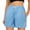 Sky Blue, variant on TSADFHJI Wool Skirt Drawstring Color Waist Comfy Solid Elastic Shorts Pants Women Pocket Casual Pants Xl Red
