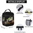 thumbnail image 6 of Frog Pattern Reusable Lunch Box Insulated LunchBox Cooler Lunch Bag, 6 of 6