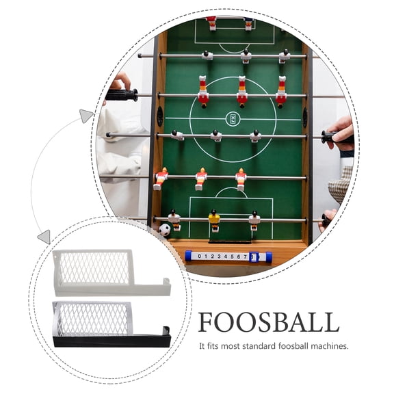 Raindrops Foosball Table Nets 2-Pack Plastic Goal Nets Replacement for Football Table Accessories Fan Gear