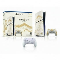 Playstation 5 Console Ghost of Yotei Gold Limited Edition Bundle   DualSense Wireless Controller Chroma Pearl - Includes Limited Edition PlayStation 5 Console & 2  DualSense Controllers