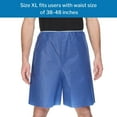 thumbnail image 3 of McKesson Patient Exam Shorts, Disposable - Non-Woven Material, Elastic Waist, Blue - Fits 38 in to 48 in Waist, Size XL, 100 Count, 3 of 10
