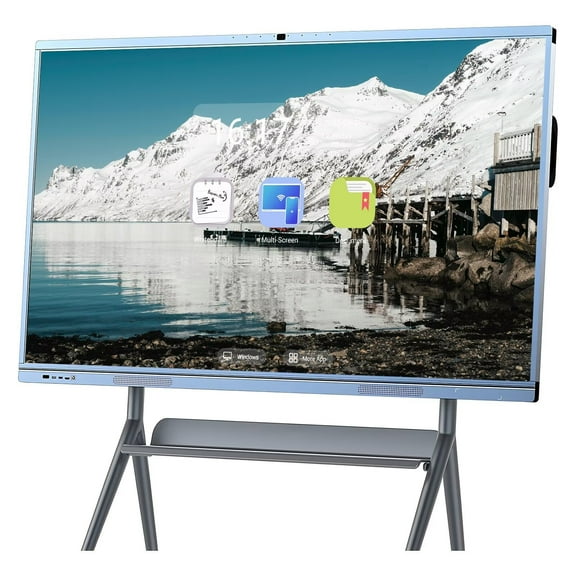 Belnet 65 inch Smart Board Electronic Whiteboard Reverse Control IR Rotatable 4K Monitor Wireless Smart TVs for Digital Signage, School & Office