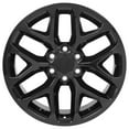 thumbnail image 2 of OE Wheels CV98 20 Inch Rims and Tires Fit Silverado 1500 Snowflake Style 6x139.7 20x9 Gloss Black - Hollander 5668 - Dueler H/L Alenza 275/55-20 (Set of 4), 2 of 5