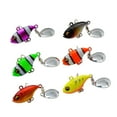 thumbnail image 4 of 1pc 14g Ice fishing Vibration Sequin Spinner Tackle Rotate VIB Lure Metal Fishing Bait Treble Hook Spoon Fishing Lure B, 4 of 8