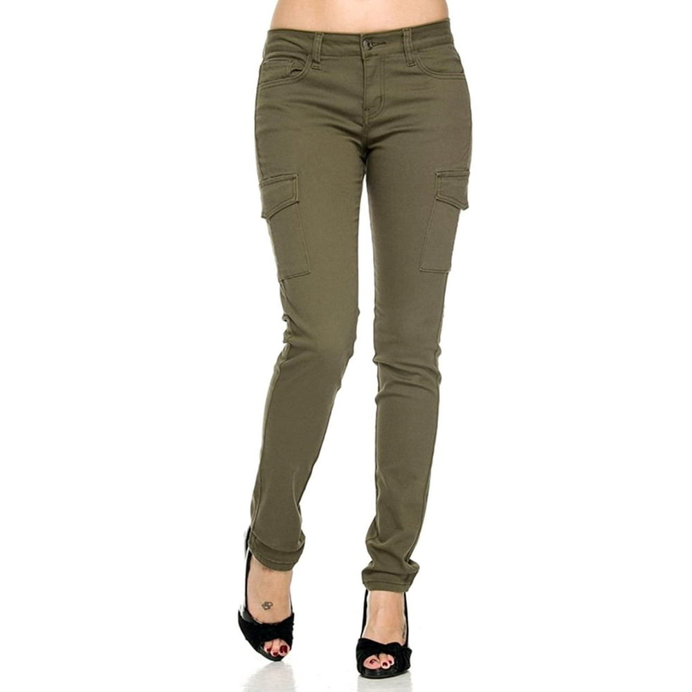 Wax Jean WAX JEAN Women's PREMIUM Womens Stretch Solid Casual Skinny