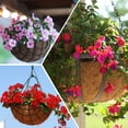 thumbnail image 3 of 2pcs 16 inches Round Coco Coir Liners Replacement for Hanging Basket, 100% Natural Pre-Formed Coconut Fiber Planter Liners for Garden Flower Vegetables Pot/Wall Hanging Baskets/Fence Flower Baskets, 3 of 6
