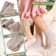 thumbnail image 3 of Womens Fuzzy Slipper Socks Soft Cozy Fluffy Microfiber Winter Warm Plush Sleep Christmas Socks, 3 of 6