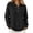Black, variant on Women's Cropped Sweater Polo Collared Button up Long Sleeve Pullover Sweaters