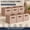 Dusty Pink, variant on Cube Storage Bins with Clear Window, 11 Inch Collapsible Fabric Storage Cubes, Decorative Organizers for Shelves, Closets, Pink, 6-Pack