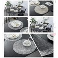 thumbnail image 3 of Set Of 4 Hollow Pvc Placemats Heat Resistant Non-slip Starry Sky Design Placemats Silver, 3 of 5