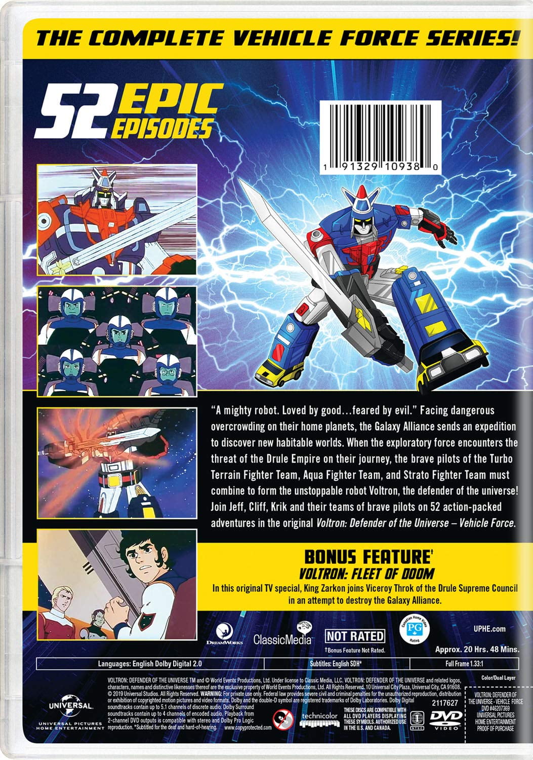 Voltron - Defender of the Universe: Vehicle Force [DVD] - Walmart.com