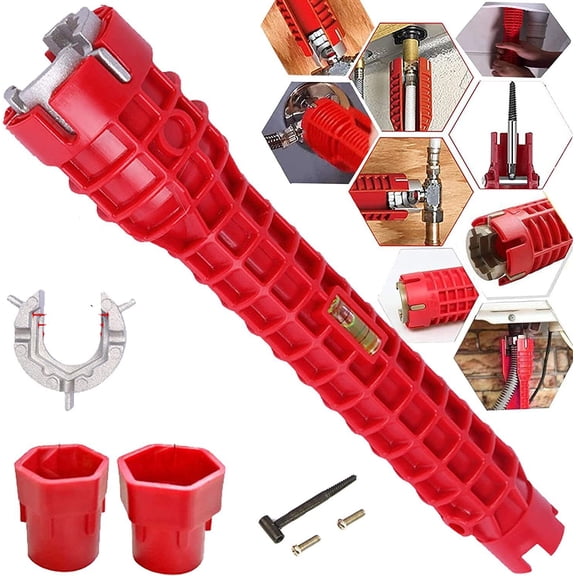 8In1 Sink Basin Multifunction Faucet Wrench Install Tap Spanner Installer Tools