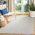 thumbnail image 2 of SAFAVIEH Martha Stewart Barrfind Striped Cotton Area Rug, Charcoal/Grey, 3' x 5', 2 of 11