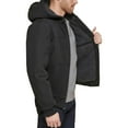 thumbnail image 4 of G.H. Bass & Co. Men's Heavy Cotton Canvas Hoody Bomber with Sherpa Lined (Black,M), 4 of 4