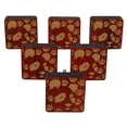 thumbnail image 1 of IBA Indianbeautifulart Boutons Gravés Rouges 10 Pcs Meubles Boutons en Bois Festonné Tiroir Rustique, 1 of 3