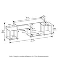 thumbnail image 6 of Pemberly Row Turn-N-Tube Handel TV Stand for TV up to 55-inch in Espresso/Black, 6 of 6