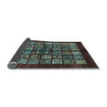 thumbnail image 2 of Ahgly Company Indoor Round Abstract Light Blue Modern Area Rugs, 6' Round, 2 of 4