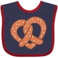 thumbnail image 3 of Inktastic Heart-shaped Pretzel Boys or Girls Baby Bib, 3 of 4