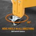 thumbnail image 5 of 300LBS Mobile Rolling Gear Seat, Smooth Rolling Mobility, Ultimate Comfort, Adjustable & Versatile, Spinning Gear Tray, Yellow, 5 of 9