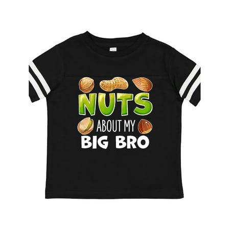 

Inktastic Nuts About My Big Bro Peanut Almond Pistachio Gift Toddler Boy or Toddler Girl T-Shirt