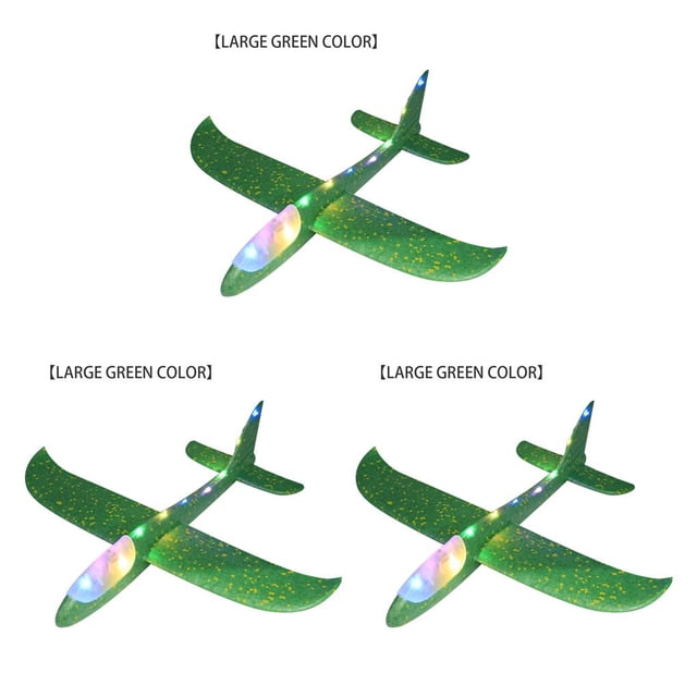 Transemion Modèle d'Avion Jouet de Travail Avion Planeur Structure Ferme Résistance à l'Usure Fournitures pour Enfants Type 3 3Ensemble