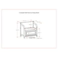 thumbnail image 6 of Connaught Small Entryway Storage Bench - Solid Wood, Dark Chestnut Brown, 30"W, Lift-Top Hidden Storage, British Colonial Style, Perfect for Hallway, Mudroom, Living Room, 6 of 15
