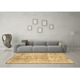 thumbnail image 3 of Ahgly Company Indoor Round Abstract Brown Contemporary Area Rugs, 6' Round, 3 of 4
