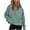 Green, variant on IROINNID Sales Hoodie for Women Solid Casual Pullover Loose Long Sleeve Fall Basic Hoodie with Zipper Pocket,Red