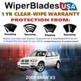 thumbnail image 2 of 2009 BMW X3 Beam Wiper Blades Wipers w/1yr Warranty (Set of 2), 2 of 5