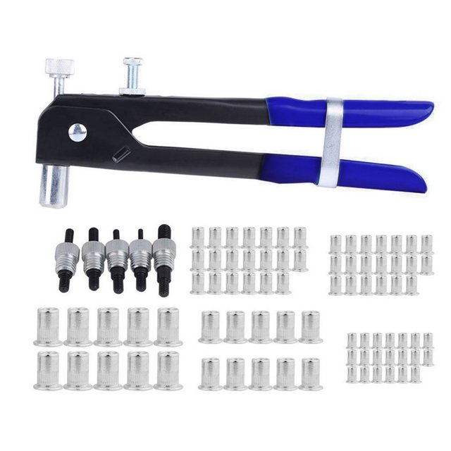 86Pcs Threaded Nut Riveter Insert Tool Riveter Rivnut Nutsert Kit