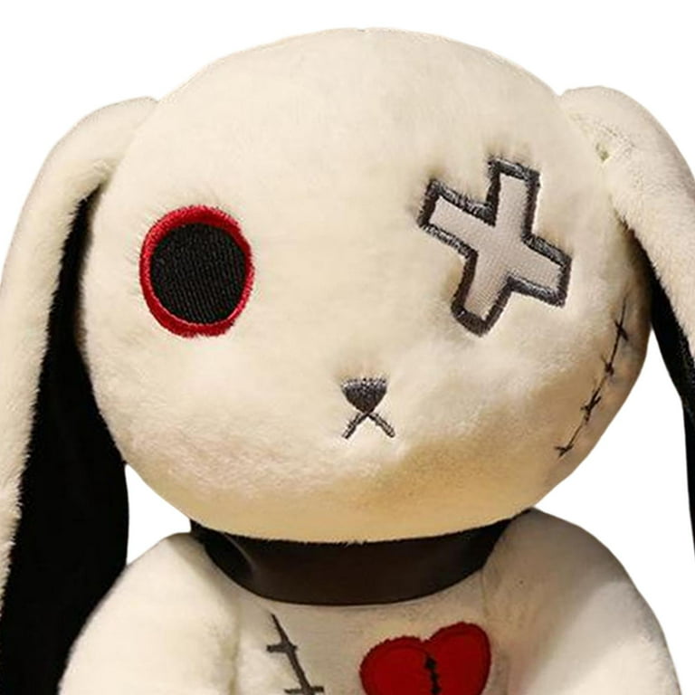 adorable gothic bunny plush!  Bunny plush, Creepy stuffed animals