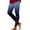 Blue, variant on Fsqjgq Christmas Holiday Leggings for Women New Side Printed Black Leggings Plus Size High Waisted Sports Tights Boot Pants L Dark Gray