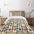 thumbnail image 3 of Ambesonne Cactus Quilted Bedspread Set 2 Pcs, Mexican Succulent Plant, Twin Size, Multicolor, 3 of 6