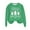 Green, variant on WREESH Womens Fashion Christmas Sweatshirt Casual Crewneck Sweatshirt Print Pullover Loose Fit Long Sleeve Tops Christmas Top Loose Fitting Sweater Coffee