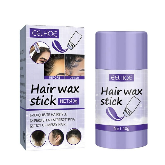 WAITLOVER Cera en barra para el cabello previene el encrespamiento, repara el cabello suelto y lacio, cera en barra de fijación duradera, no grasa, unisex, 40 g, natural