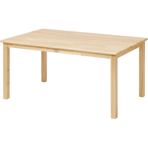 Back2School Express Kids Wood Table, Rectangle, 24in x 48in, Kids Furniture, Natural