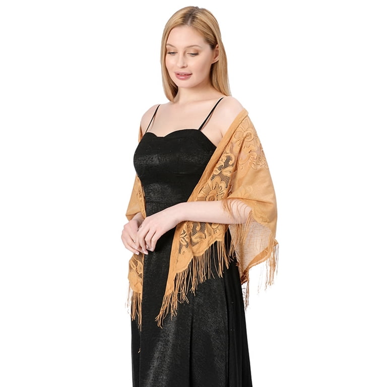 Bridal Shawl Women Lace Triangle Scarf Shawls And Wraps For Evening Dresses  - Walmart.com