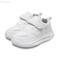 thumbnail image 2 of LYHaoo Kids Girls Lightweight Sneakers Soft Insole Hook and Loops Running Walking Shoes School Outdoor Play Shoes,White,Sizes 14.5(8.9") Big Kid, 2 of 7