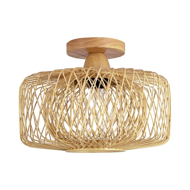 Lámpara de araña de madera, pantalla de techo, lámpara colgante de suelo, cubierta de luz colgante Retro para comedor, fiesta, boda