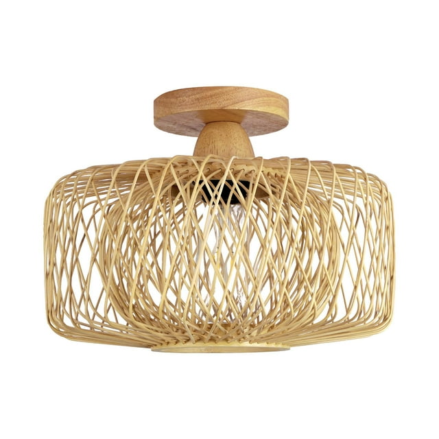 Cubierta de luz colgante, luces colgantes tejidas, sombra de luz de escritorio Retro, pantalla de luz de techo hecha a mano para dormitorio, comedor