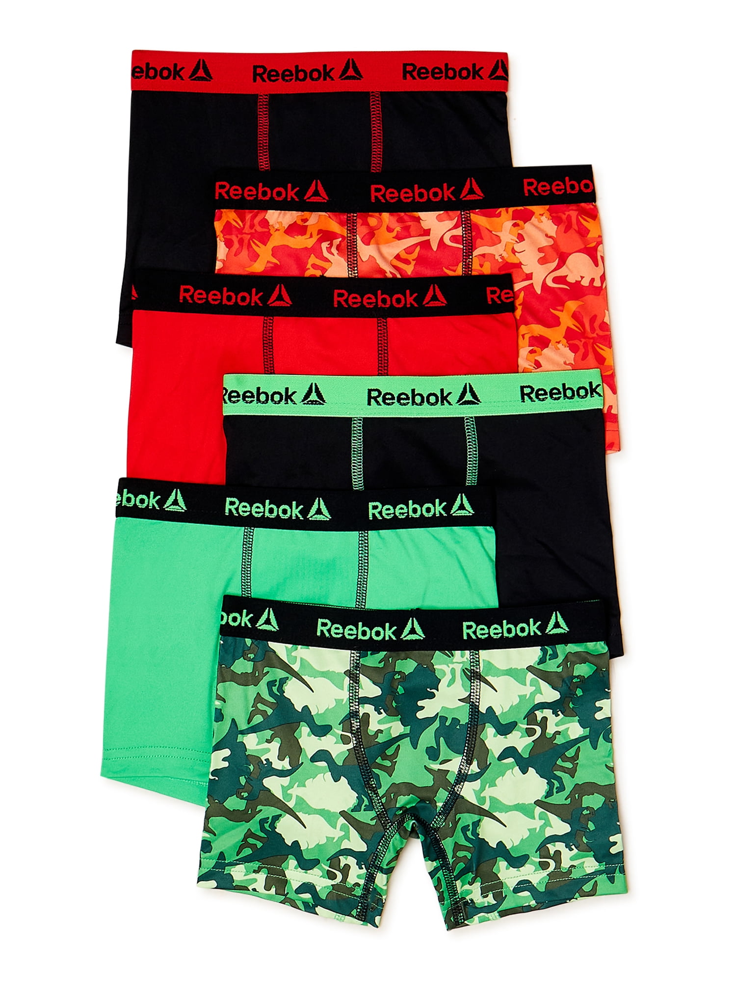 Reebok Toddler Boys' Performance Boxer Briefs, 6-Pack, Sizes 2T-5T -