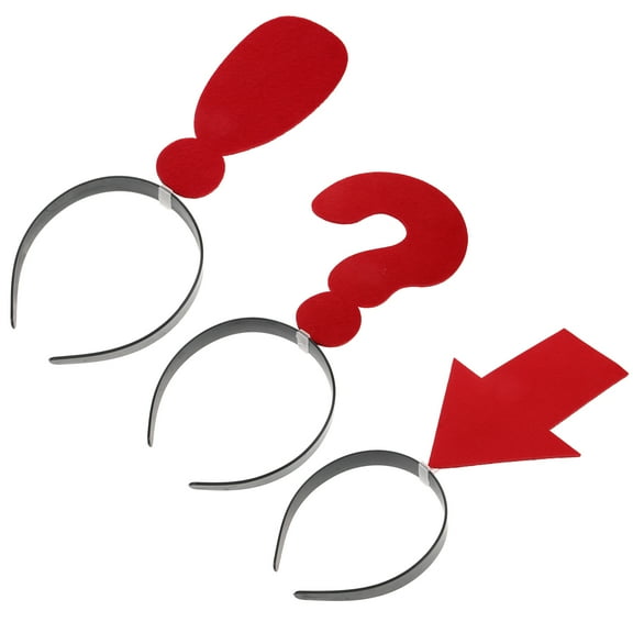 3 Pcs Arrow Headband Festival Hair Accessory Headwear Hair Pins Little Girl Headbands Red