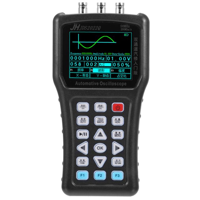 Osciloscopio Digital Jds2022Q 50M De Doble Canal 200Msa/S 8 Bits Simulador De Señal De Osciloscopio De Mano Para Mantenimiento De Automóviles Yuarrent TO005318-02